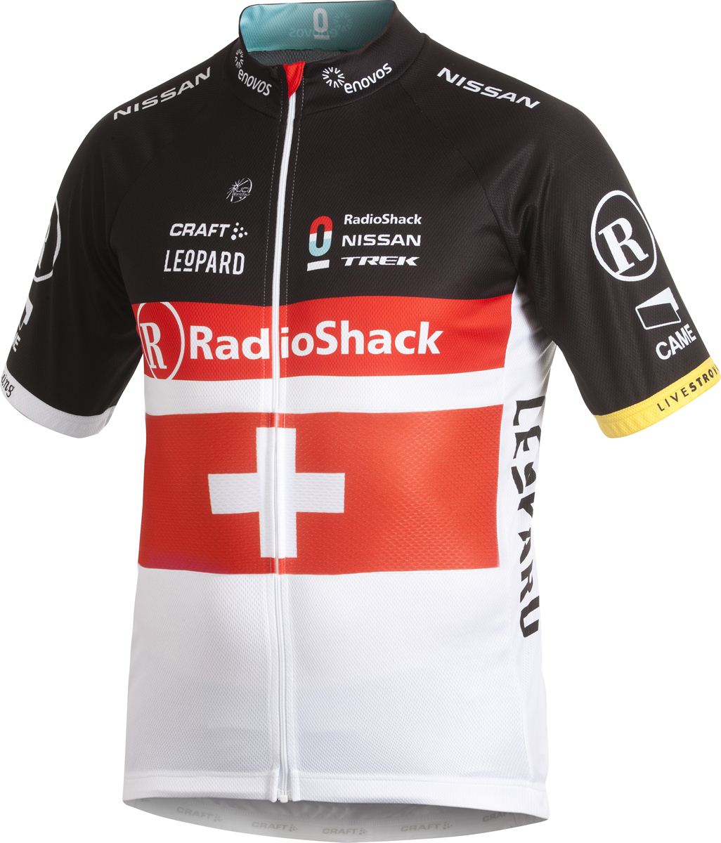 Craft Radioshack Nissan Replica Jersey - Swiss National – White/Black/Red
