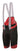 Santini BCool Bib Short – Black with red leg band