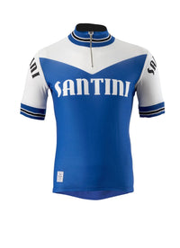 Santini Wool Heritage Short Sleeve Jersey – Turquoise