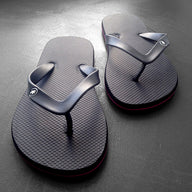 ASSOS Flip flop Black_Ametista – Black - Ametista sole detailing