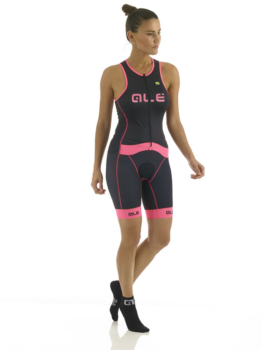 Ale Triathlon Cipro Women's Top – Blk/Pink Fluo