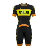 Alé Roadster New Strada SS Skinsuit – Blk/Ylw Fluo/ Orange Fluo