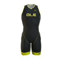 Ale Triathlon Cipro Skinsuit - Front Zipper – Blk/Yellow Fluo