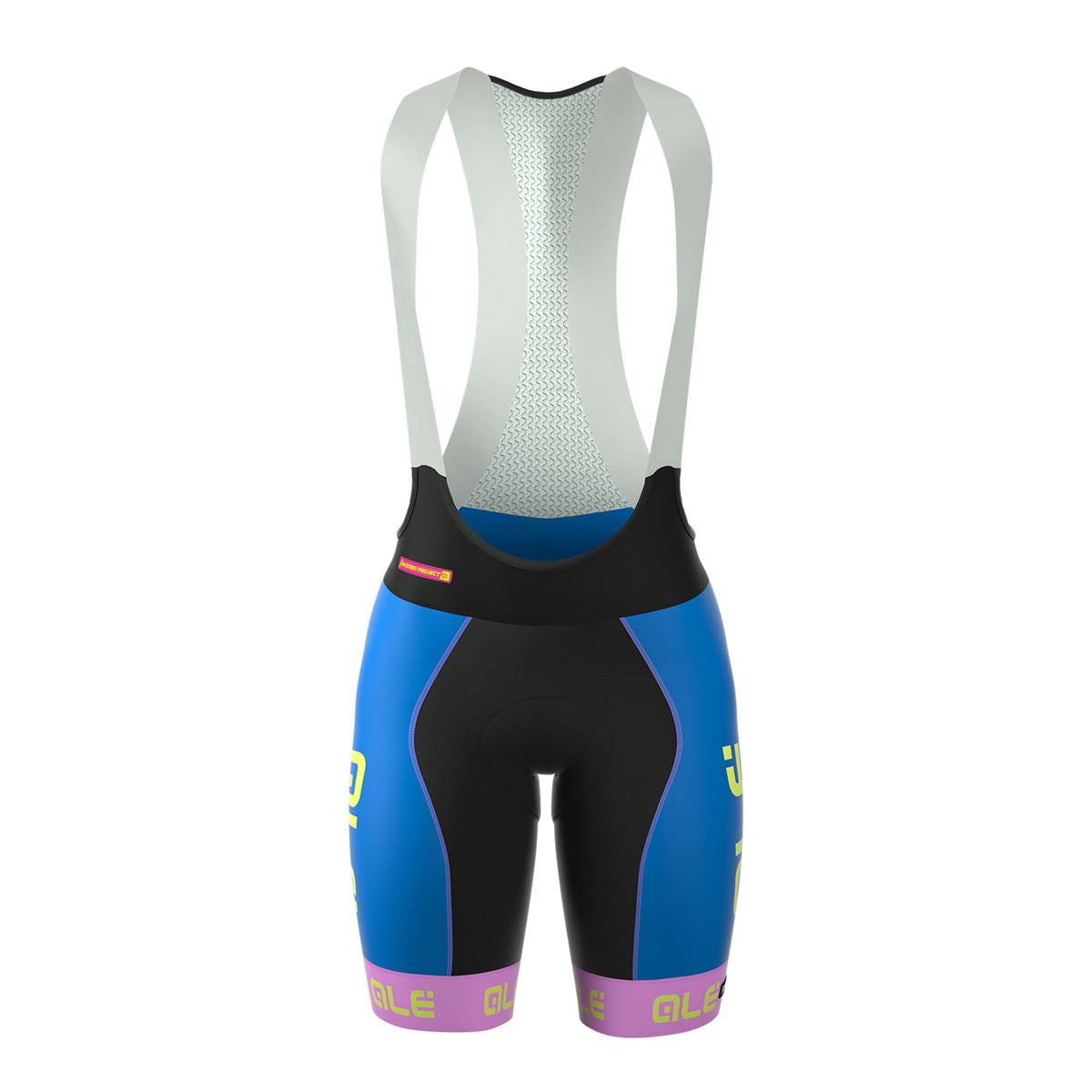 Alé PRR Bermuda Bib Short - Women's – Blue/Pink Fluo