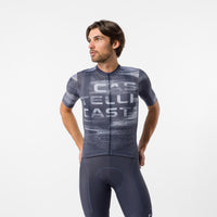 Castelli Stratus Logo Jersey – Twilight blue/Winter sky