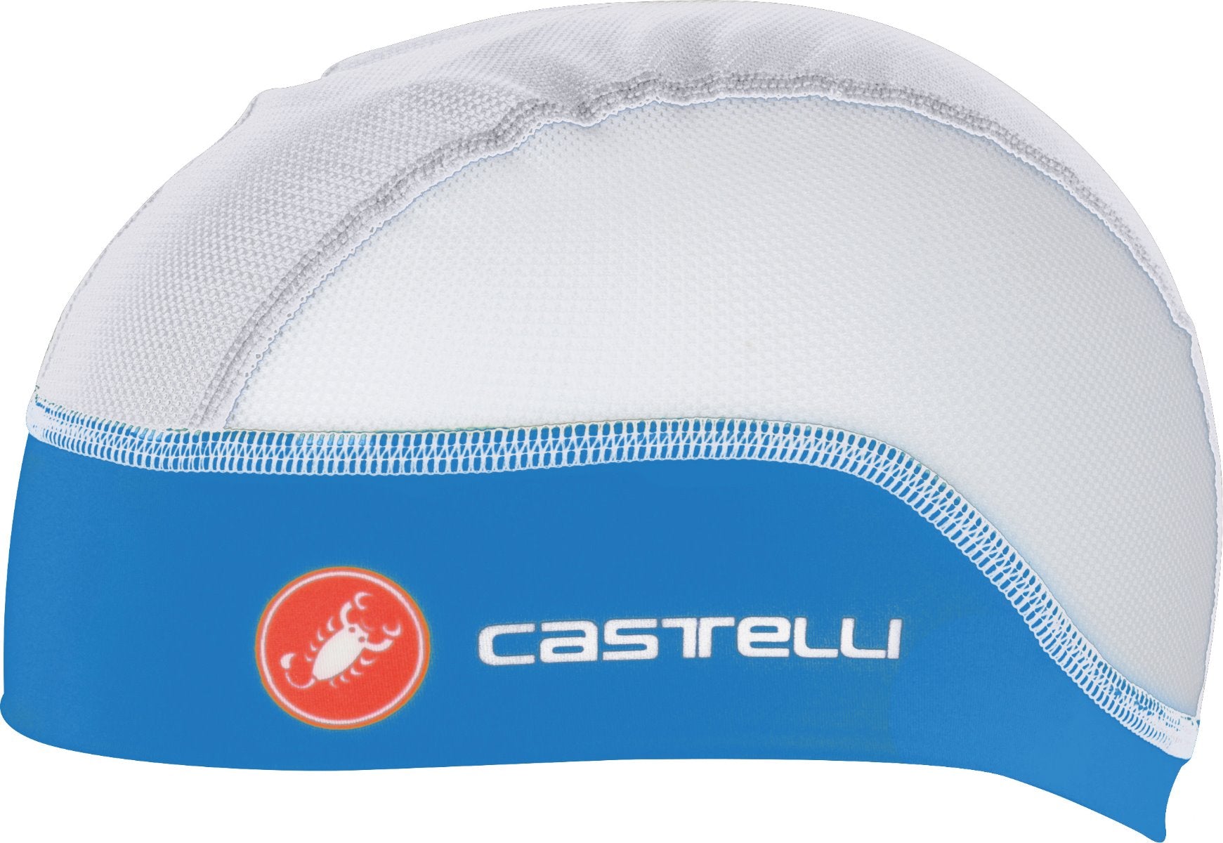Castelli Summer Skullcap – White/Drive Blue