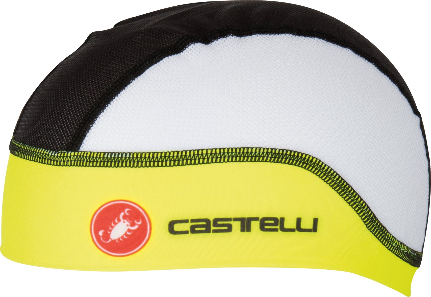 Castelli Summer Skullcap – Black/Ylw Fluo