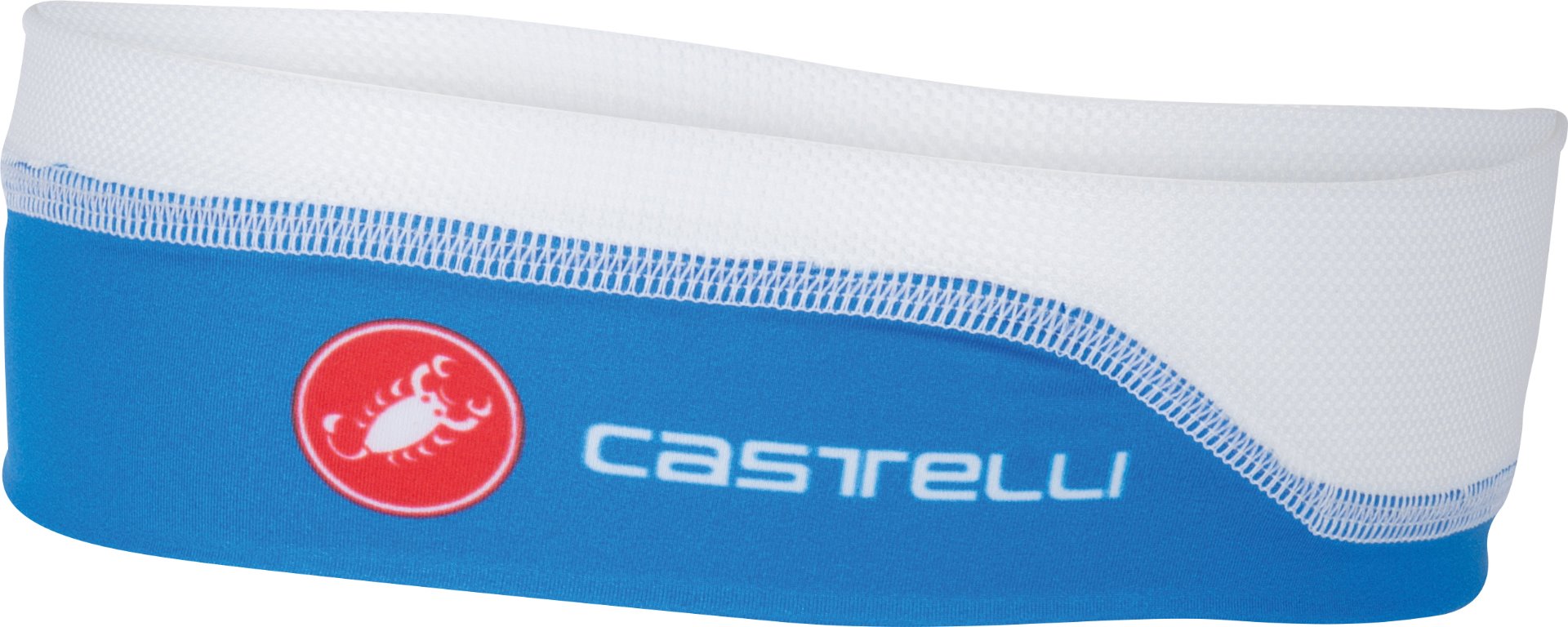 Castelli Summer Headband – White/Drive Blue