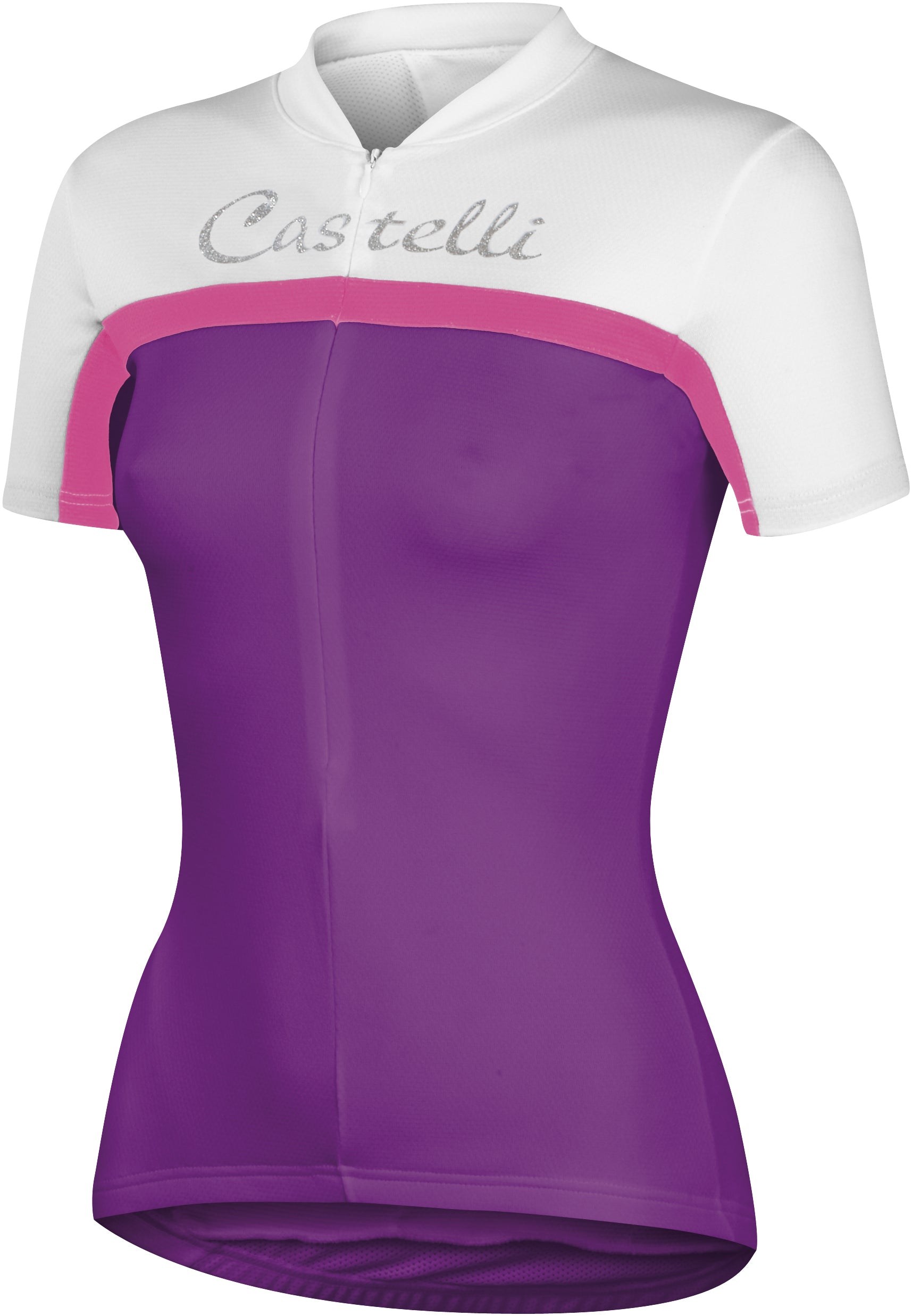 Castelli Promessa Women's  Jersey – Cyclamen/Wht/Pink
