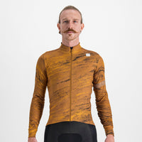 Sportful Cliff Supergiara Thermal Jersey – leather golden oak black