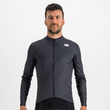 Sportful Checkmate Thermal Jersey – black galaxy blue cedar