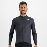 Sportful Checkmate Thermal Jersey – black galaxy blue cedar