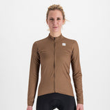 Sportful Checkmate W Thermal Jersey – leather anthracite pompelmo