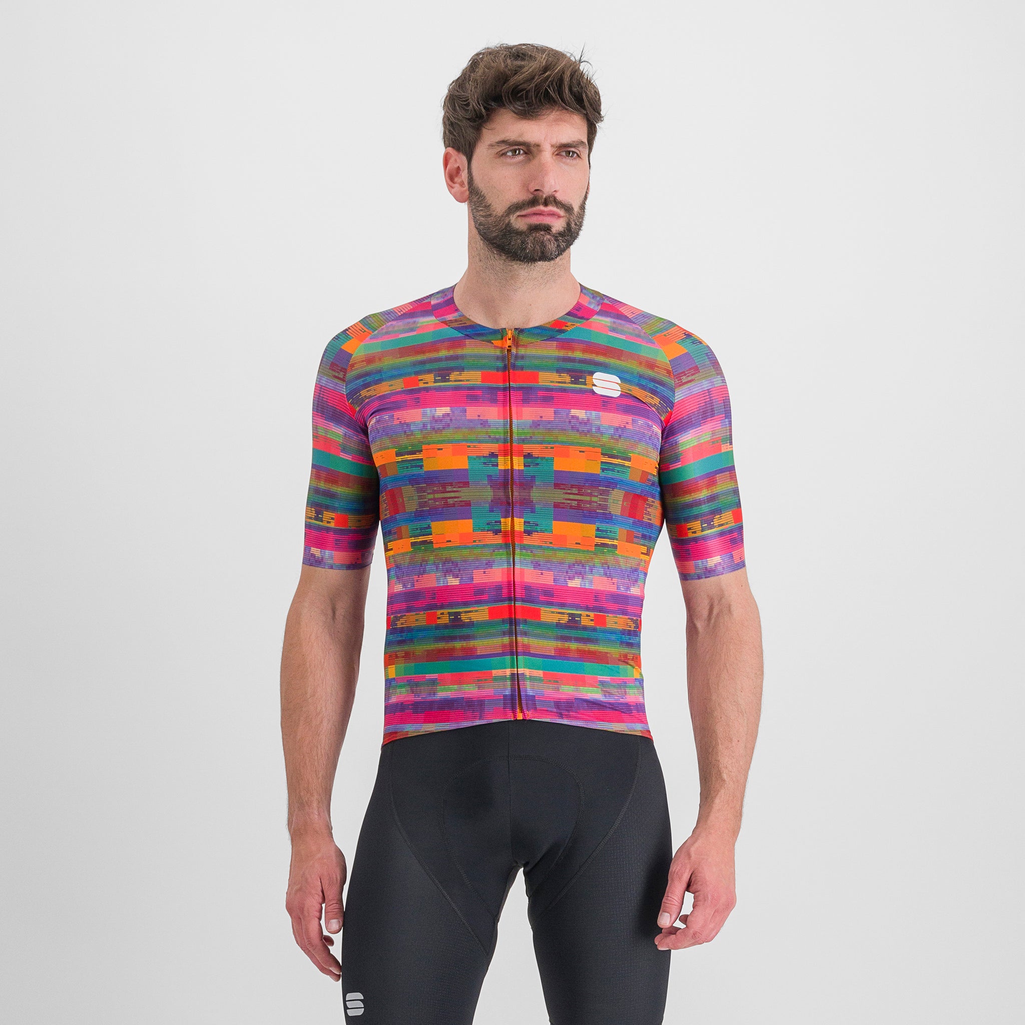Sportful Glitch Bomber Jersey – multicolor pink
