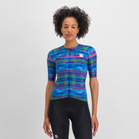 Sportful Glitch W Bomber Jersey – multicolor blue