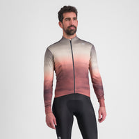 Sportful Flow Supergiara Thermal Jersey – dusty red olive green