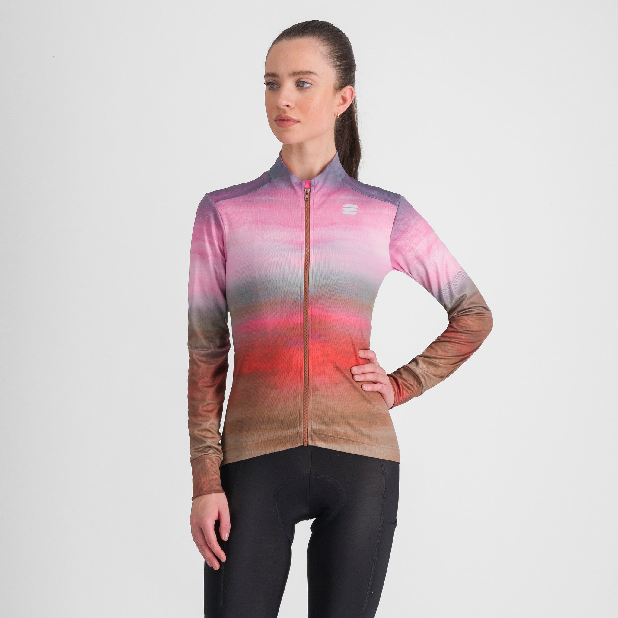Sportful Flow Supergiara W Thermal Jersey – cayenna red pink