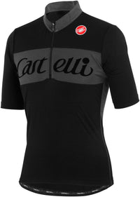 Castelli Gino Wool Short Sleeve Jersey – Black