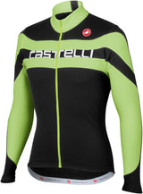 Castelli Giro LS Jersey FZ – Blk/Grn/Wht Text