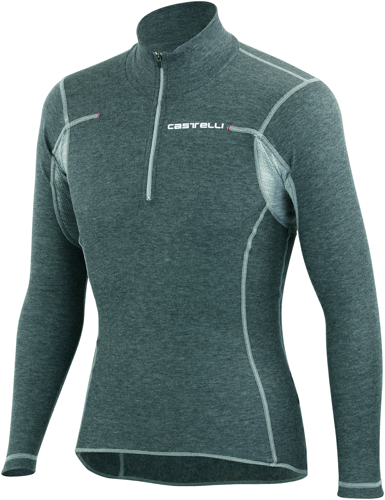 Castelli Flanders Warm Zip LS Base Layer – Grey