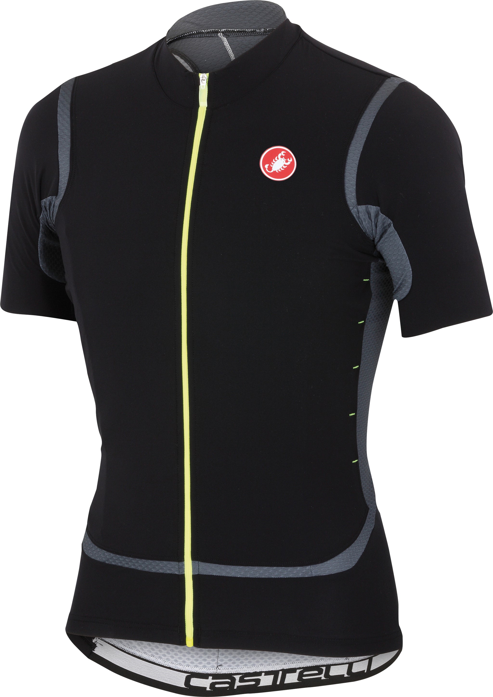 Castelli Raffica Jersey FZ – Blk/Turbulence