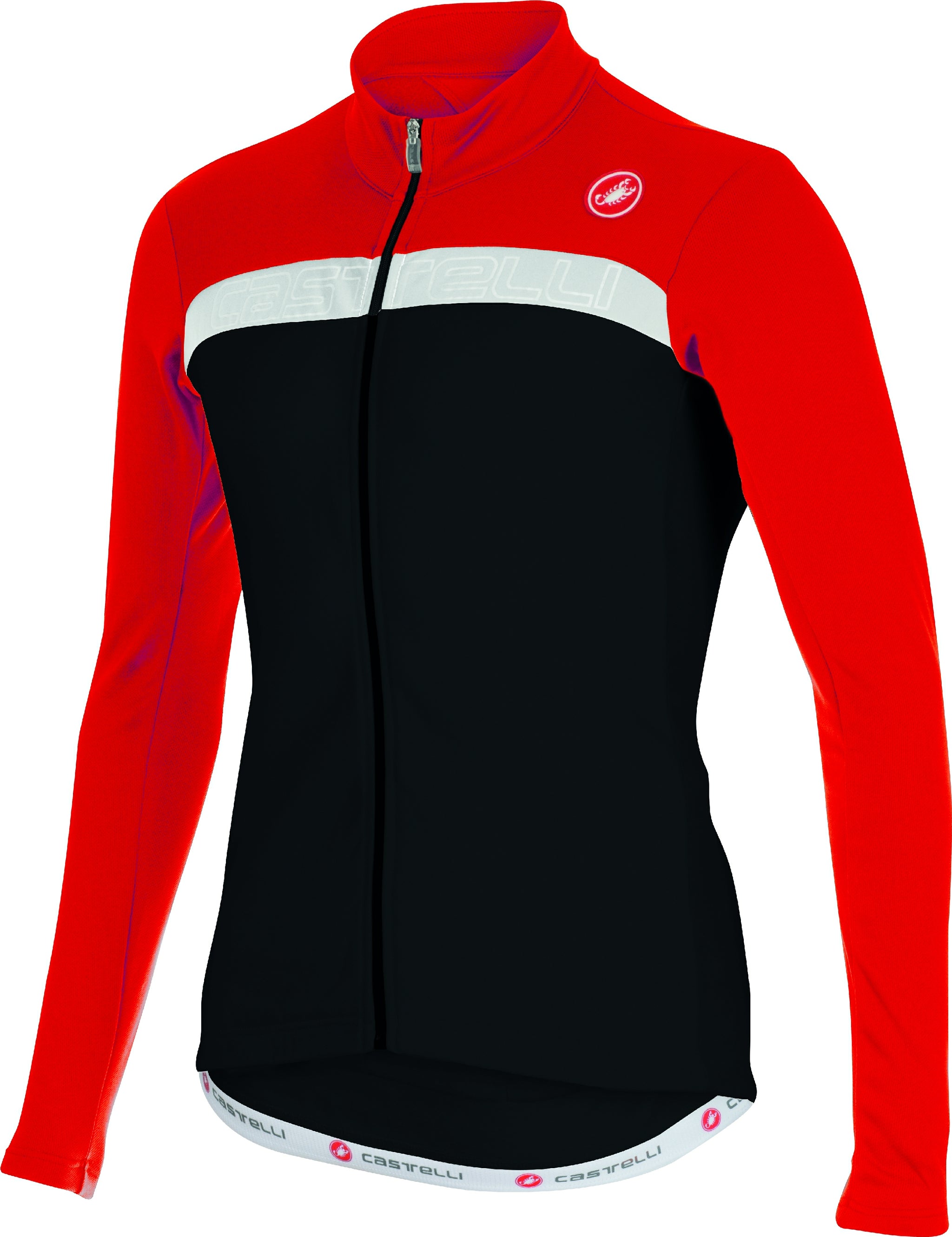 Castelli Criterium Jersey FZ – Black/Red/Wht