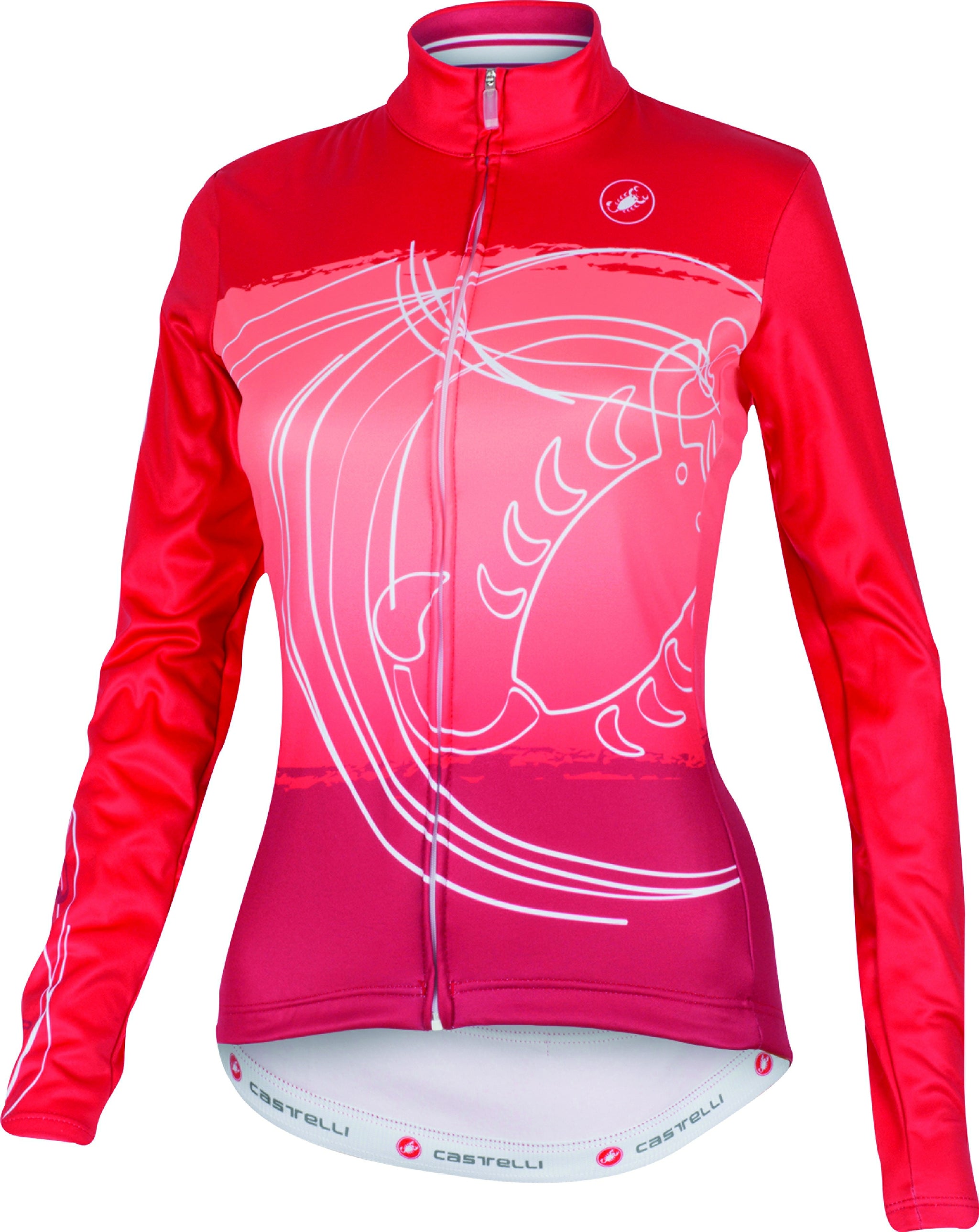 Castelli Fenomeno Jersey FZ -  Women's – Red/Ruby Red