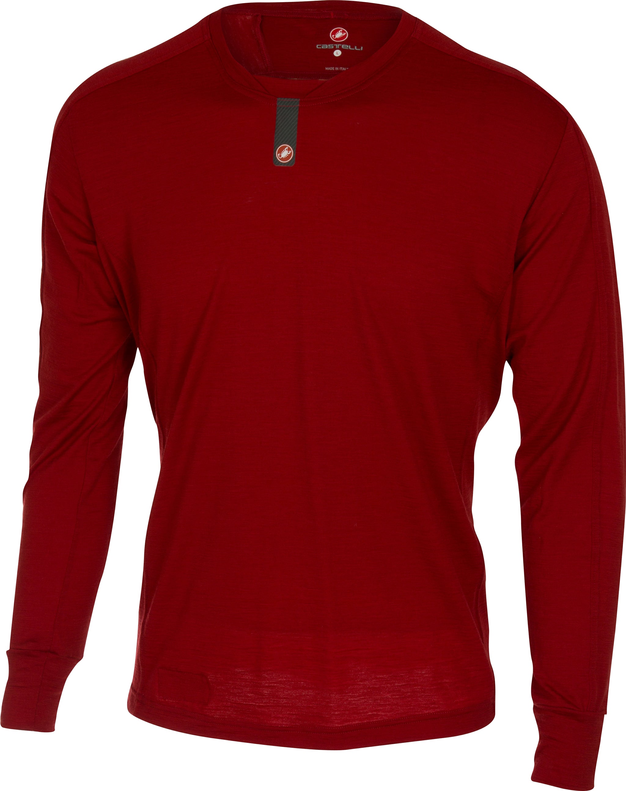 Castelli Procaccini Wool LS Base Layer – Red
