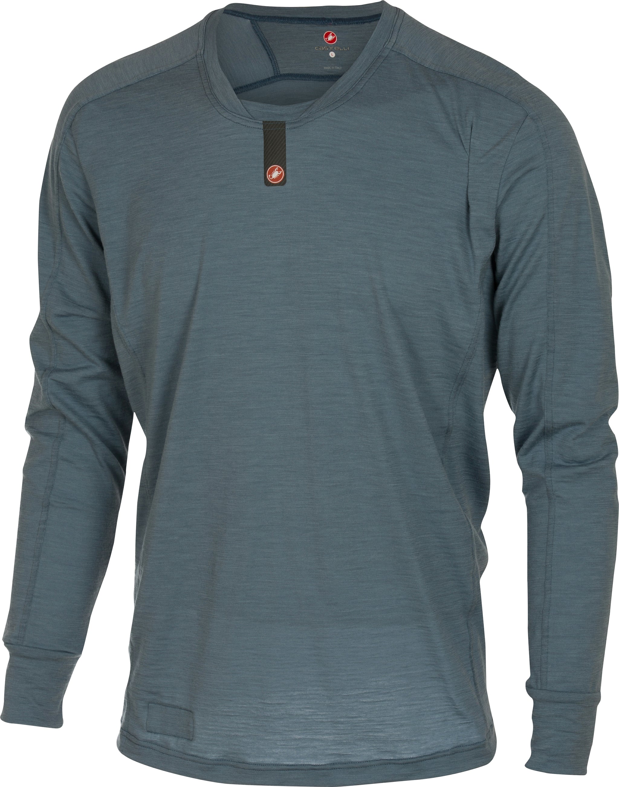 Castelli Procaccini Wool LS Base Layer – Blue-Gray