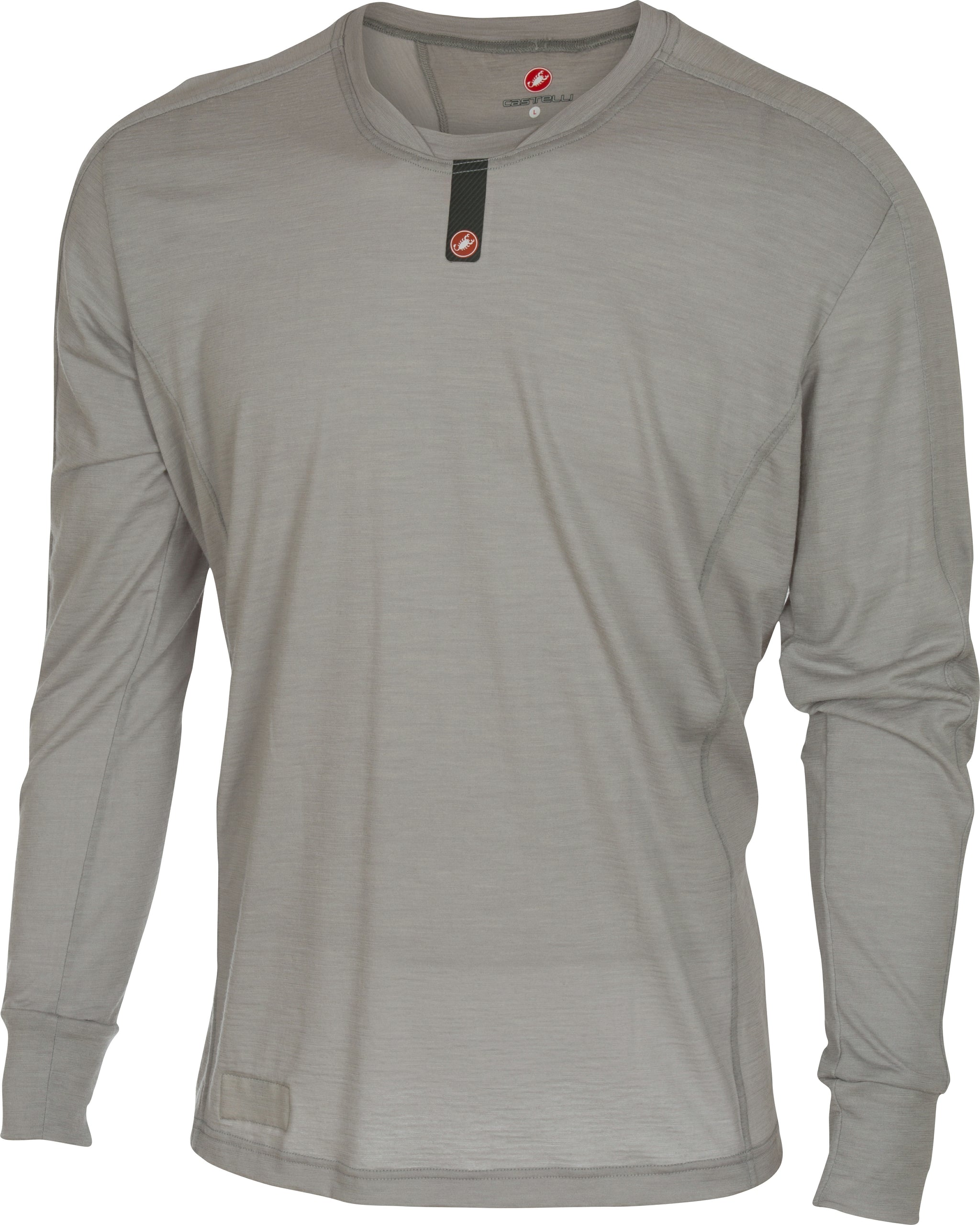 Castelli Procaccini Wool LS Base Layer – Lt. Gray