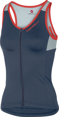Castelli Solare Top – dark steel blue/winter sky