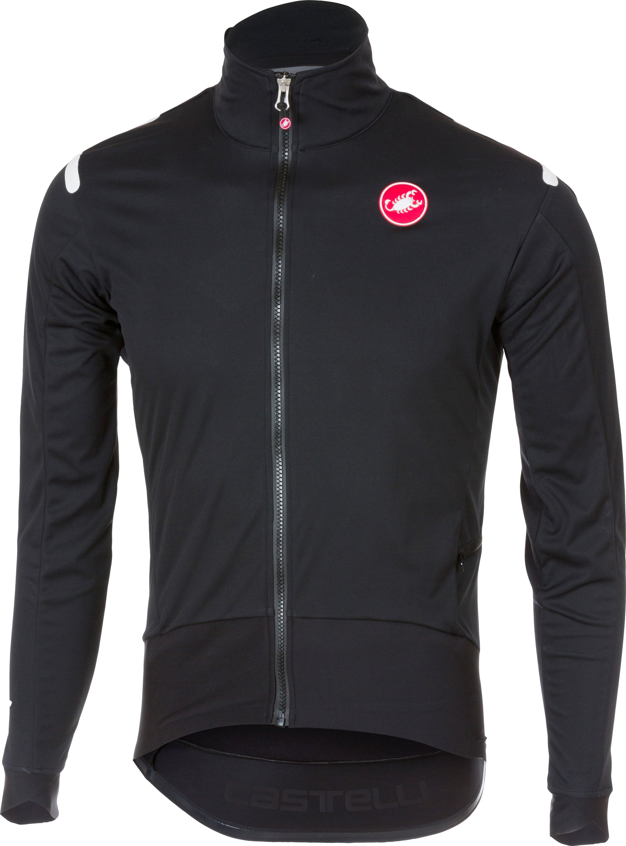 Castelli Alpha ROS Jersey – light black/black