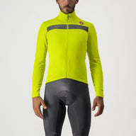 Castelli Puro 3 Jersey FZ – electric lime/silver reflex