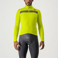 Castelli Puro 3 Jersey FZ – electric lime/silver reflex