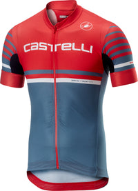 Castelli Free Ar 4.1 Jersey FZ – red/light steel blue