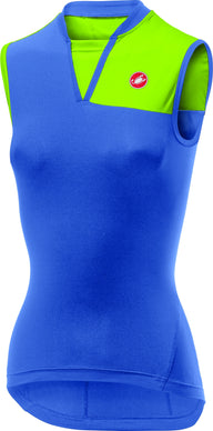 Castelli Protagonista 2 Sleeveless – blue iris/chartreuse