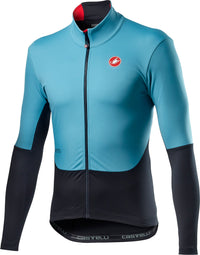 Castelli Nano Mid Wind Jersey – celeste dark gray