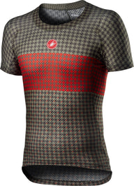 Castelli Pro Mesh M Short Sleeve – bark green/fiery red