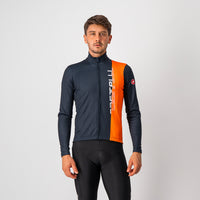 Castelli Traguardo Jersey FZ – savile blue/brilliant orange