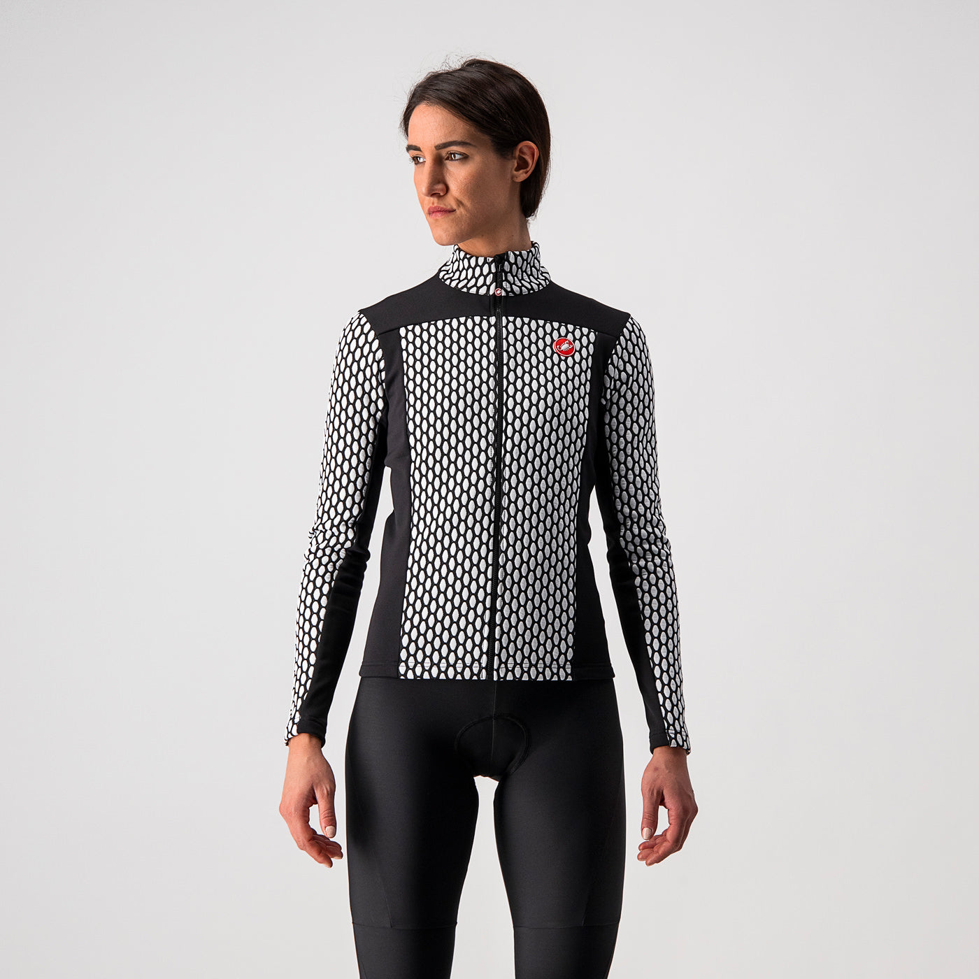 Castelli Sfida 2 Jersey FZ – Black/White