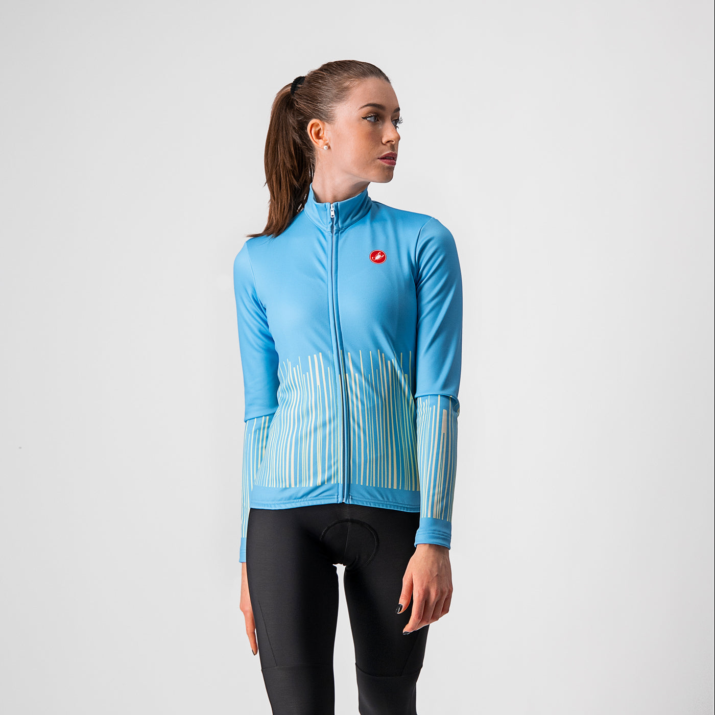 Castelli Sorpresa Jersey FZ – celeste/light yellow