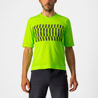 Castelli Trail Tech Tee – electric lime/dark lime