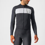 Castelli Prologo 7 LS Jersey – light black/silver gray ivory