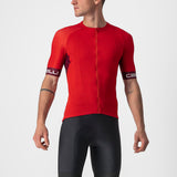 Castelli Entrata VI Jersey – red/bordeaux ivory