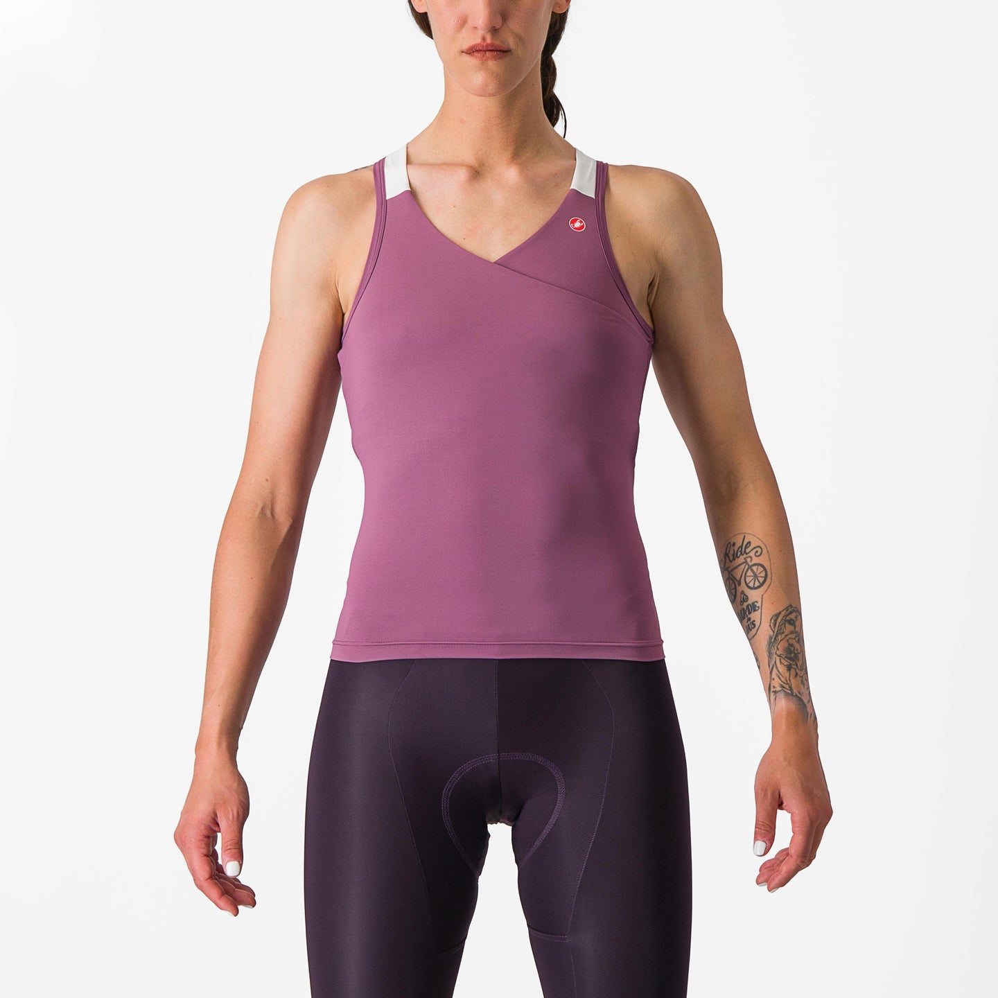 Castelli Solaris Top – Deep purple/Ivory