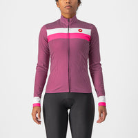 Castelli Volare LS Jersey – cyclamen/white -pink fluo