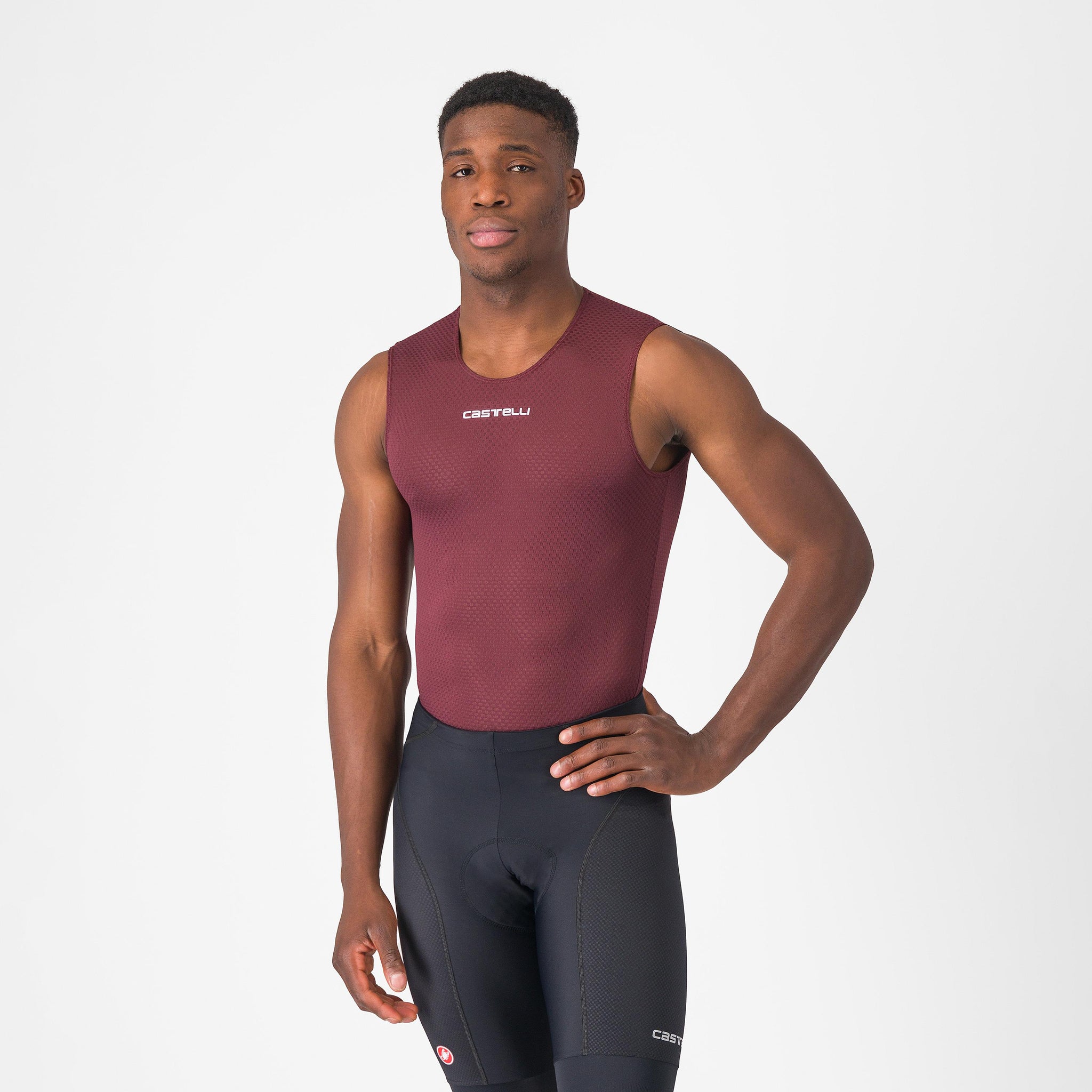 Castelli Pro Mesh 2.0 Sleeveless – deep bordeaux