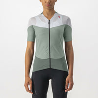 Castelli Gradient Color Block Jersey – defender green/ivory