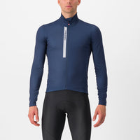 Castelli Entrata Thermal Jersey – belgian blue/silver gray