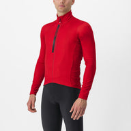 Castelli Entrata Thermal Jersey – rich red/black